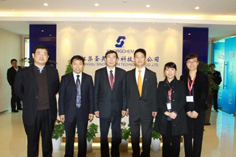 中国橡胶工业协会秘书长范仁德一行参观江苏圣奥上海运营中心 